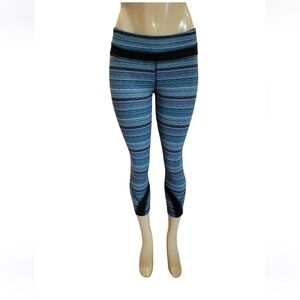Lululemon Run: Inspire Crop Space Dye Twist Naval Blue Peacock Size Sz 6